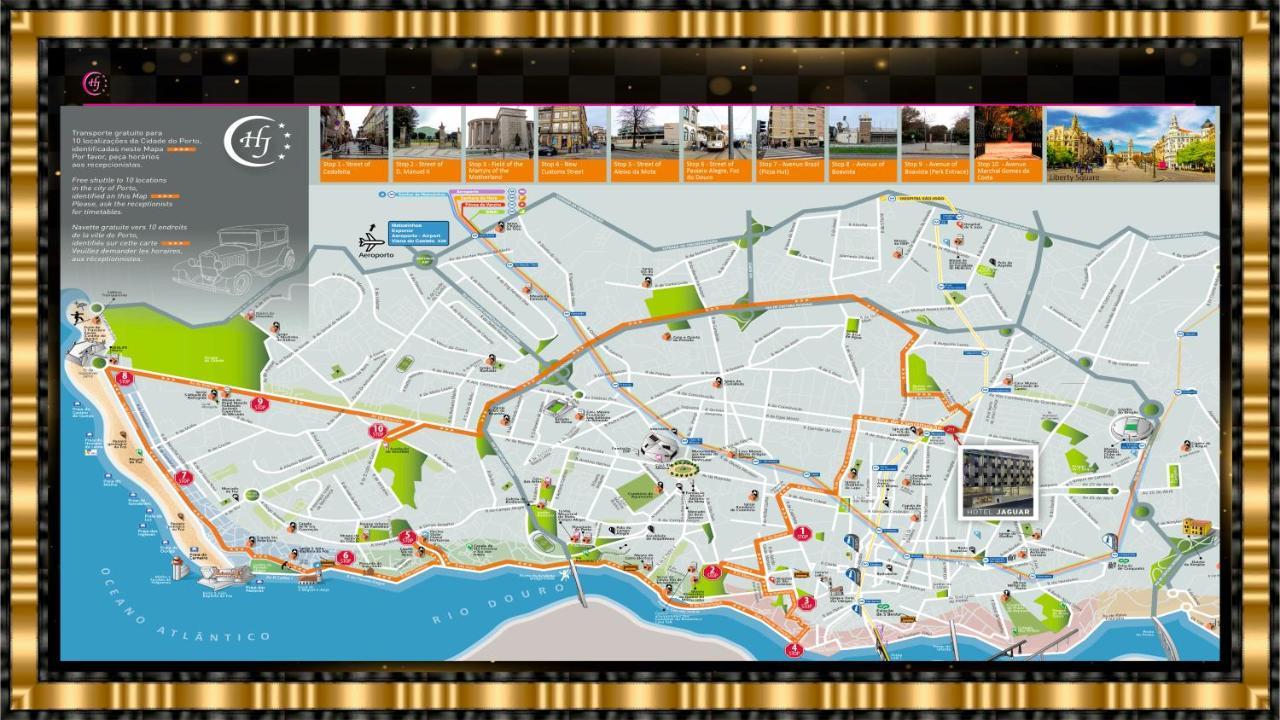 Hotel Jaguar Oporto - Airport To Hotel And City Center And Vice-Versa Is A Free And Continuous Shuttle Service From 7Am To 8Pm Bagian luar foto